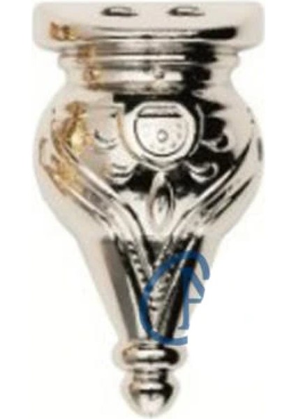 Minare Sandık Ayağı, Kutu Ayak 3 cm - Nikel, 100 Adet