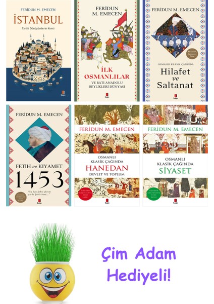 Feridun M. Emecen 6 Kitap Seti + Çim Adam Hediye
