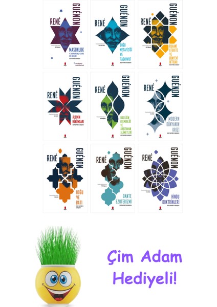 Rene Guenon 9 Kitap Seti + Çim Adam Hediye