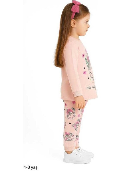 Ekru Çiçekli 1-3 Yaş Çocuk Alt Üst Takım fiyatları