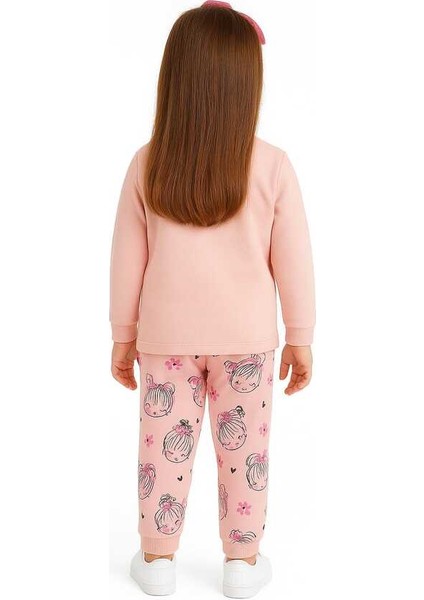 Ekru Çiçekli 1-3 Yaş Çocuk Alt Üst Takım modelleri