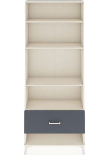 Arges Dolap 4 Raflı Tek Çekmeceli 88X30X221 Aytaşı-Antrasit