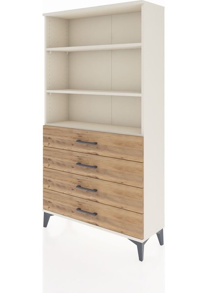 Arges Dolap 3 Raflı 4 Çekmeceli 88X30X163 Aytaşı-Çam modelleri