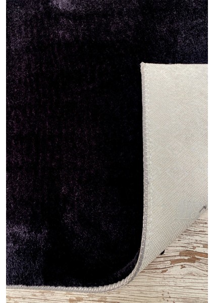 Yıkanabilir Post Peluş Kaymaz Taban Siyah Kesme Yolluk Halı fırsatları