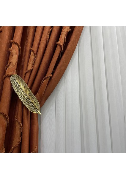 Taç Soft Bambu Ağır Gramajlı Şantuklu 1/3 Kat Sık Pileli Tül Perde Her Odaya Uygun Ütü Istemeyen modelleri