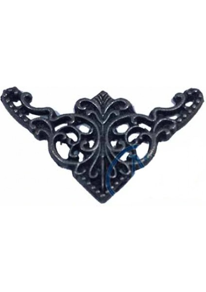 Dekoratif Köşe Süsü, Köşelik - Küçük, 19X34MM, Eskitme, 100 Adet