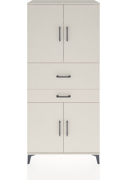 Hyperion Dolap 4 Raflı 2 Çekmeceli 4 Kapaklı 88X44X195 Aytaşı-Aytaşı