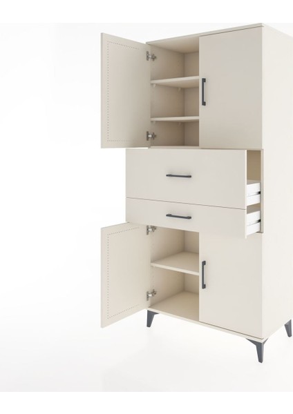 Hyperion Dolap 4 Raflı 2 Çekmeceli 4 Kapaklı 88X44X195 Aytaşı-Aytaşı fırsatları