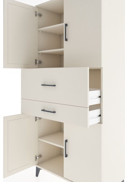 Hyperion Dolap 4 Raflı 2 Çekmeceli 4 Kapaklı 88X44X195 Aytaşı-Aytaşı indirimleri