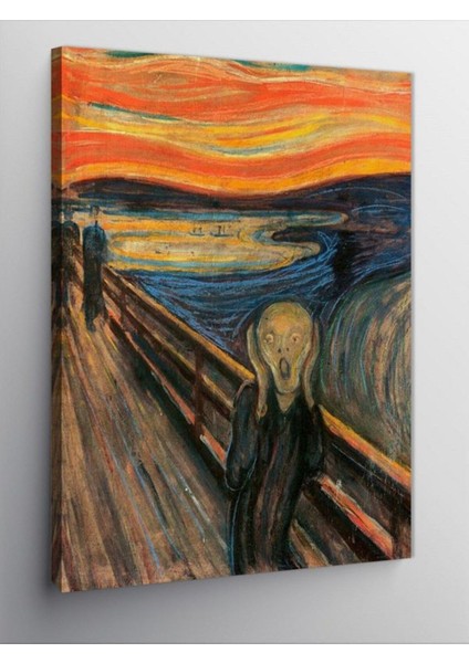 Kanvas Tablo Edvard Munch Çığlık Scream 50 x 70 CNVSDKEY-117730-50-70