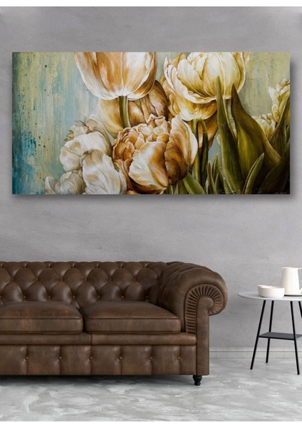 Lale Bahçesi Kanvas Tablo 60 x 120 cm