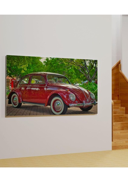 Kanvas Tablo Kırmızı Vosvos Dekoratif Kanvas Tablo 70 x 100