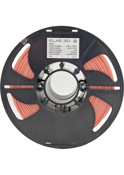 3D Pastel Pembe Pla Pro 1kg Filament