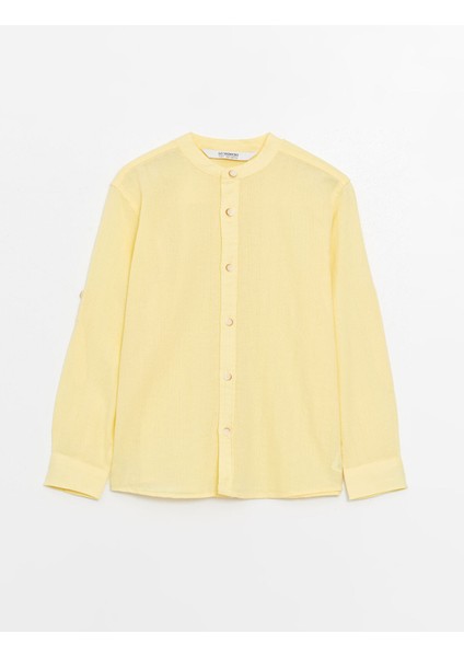 Yeni Sezon Hakim Yaka Basic Uzun Kollu Erkek Çocuk Gömlek fiyatları