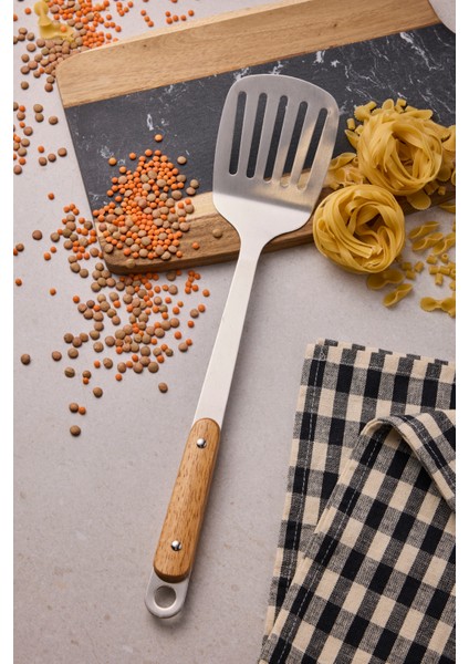 Gaia Silver Ahşap Saplı 5 Parça Servis Seti 18/10 Paslanmaz Çelik fırsatları