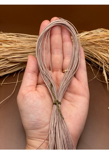 Paraşüt Ipi 1 mm 1.kalite (1 Bobin 100 Metre) Vizon Renk Takı Bileklik Ipi fiyatları