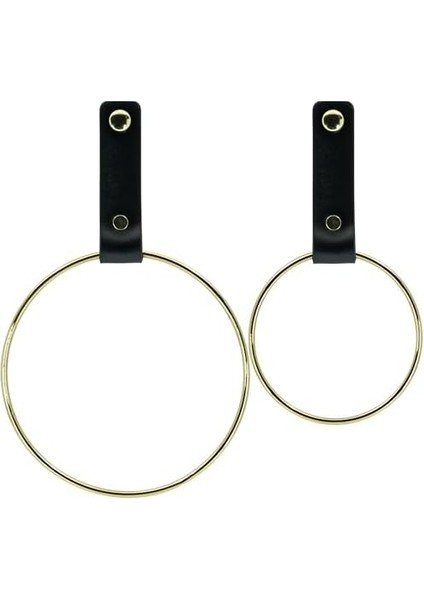 Deri Havlu Askısı, Ikili Metal Kulplu Havlu Askısı - modelleri