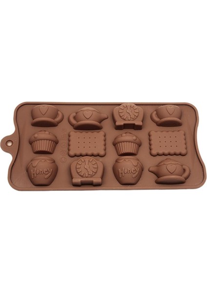 Silikon Çay Saati Çikolata Kalıbı ECMELNM573