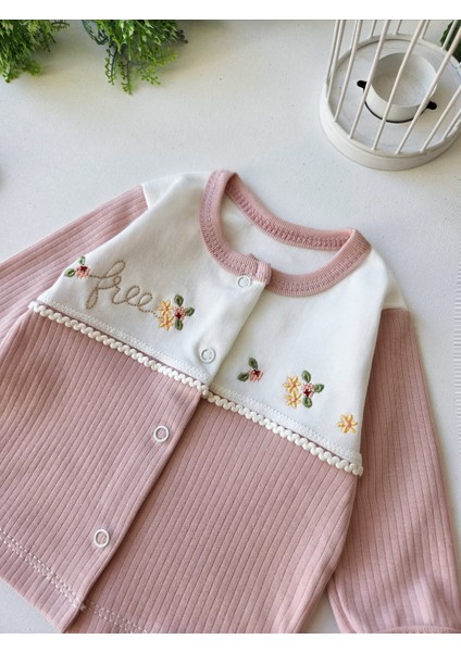 %100 Pamuk Kız Bebek Yenidoğan 5 Parça Hastane Çıkış Seti modelleri