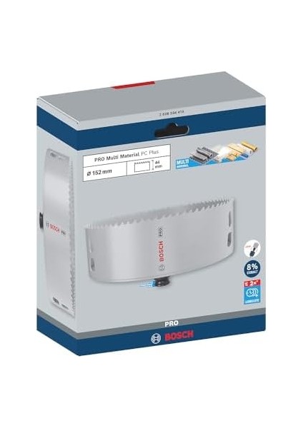 1x Pro Multi Material Power Change Plus Delik Açma Testeresi (Yumuşak Ahşap, Alçıpan, Ø 152 Mm, Professional Aksesuar Döner Matkap/vidalamalar, Darbeli Matkap/vidalama) modelleri