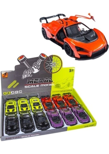 KM36201C-1-2-3-4 Vardem Çek Bırak Metal Araba 1:36