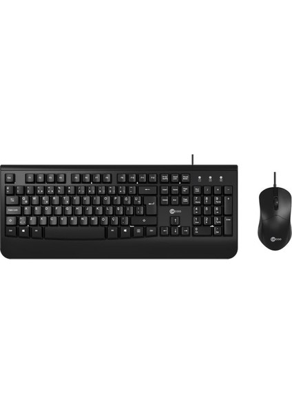 Lenovo Lecoo Q USB Kablolu Siyah Klavye/mouse Set CM105