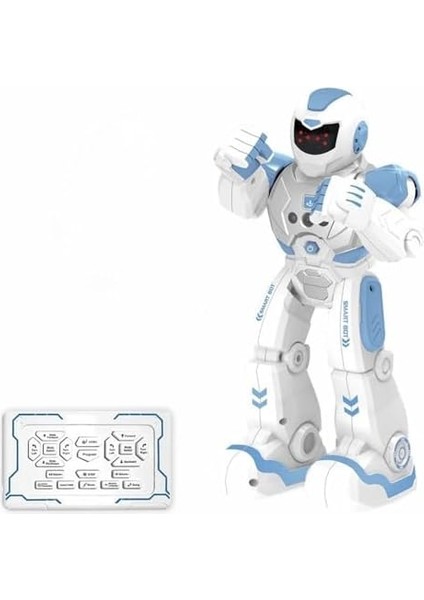 Uzaktan Kumandalı ve El Sensörlü Şarjlı LED Işık Moonwalk Yürüyen Akıllı Robot 19 Fonksiyonlu Robot fiyatları