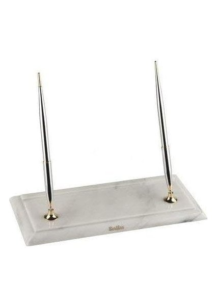 Ikili Masa Takımı Beyaz Mermerli, Dolma -Dolma Krom