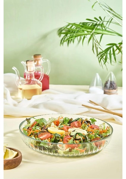 Deposu - Cam Kase - 24 cm - Meyvelik - Salata Kasesi