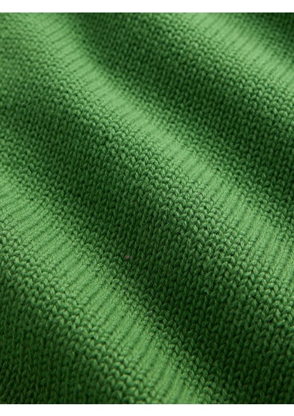 Kız Çocuk Yeşil Boxy V Yaka Kazak fiyatları