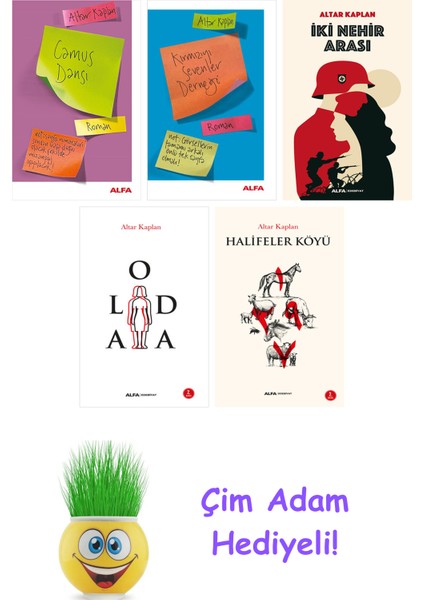 Altar Kaplan 5 Kitap Seti + Çim Adam Hediye
