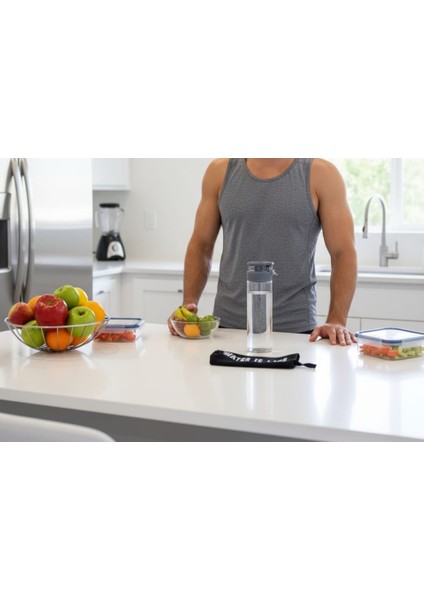 Kılıflı 550 cc Cam Motivasyon Sporcu Matarası – Sağlıklı ve Şık Tasarım | Yerli Üretim | Cam Suluk | fırsatları