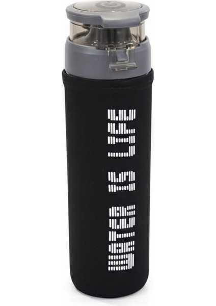 Kılıflı 550 cc Cam Motivasyon Sporcu Matarası – Sağlıklı ve Şık Tasarım | Yerli Üretim | Cam Suluk |