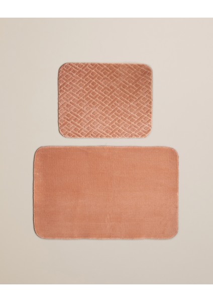 Turuncu Banyo Paspası Seti 60X100 cm + 50X60 Cm, Şık ve Konforlu Kullanım