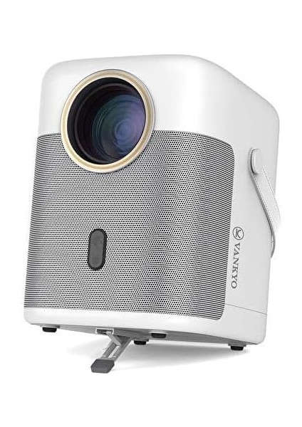 H300A Tv 4K Destekli Projeksiyon Cihazı +Auto Focus+Auto 6g Wi-Fi+5.2 240 Inç Yansıtma+Hifi Dolby Ses Sistemi Beyaz