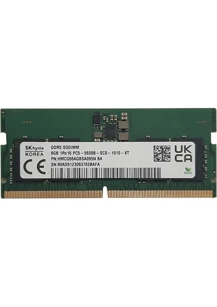 Sk Hynıx 8gb Ddr5 5600MHZ Pc Ram HMCG66AGBUA0894N