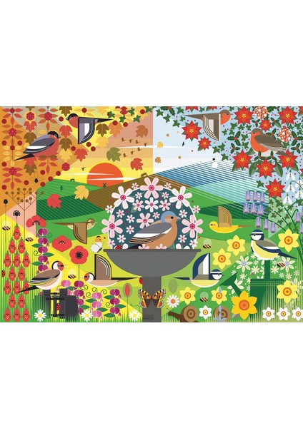 1000P Puz Kuşlar Yapboz