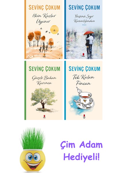 Sevinç Çokum 4 Kitap Seti + Çim Adam Hediye
