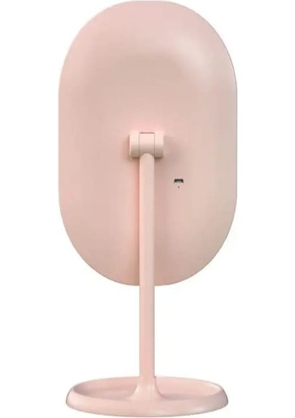 Beyaz Renk Oval Model Işıklı Makyaj Aynası Şarj Edilebilir Dekoratif Ayna modelleri