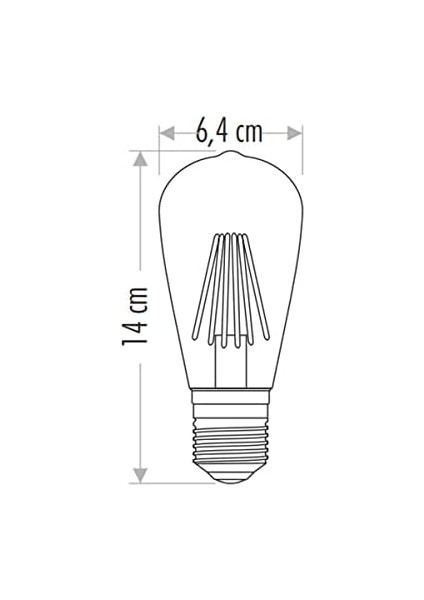 8W LED Ampul ST64 E27 fiyatları