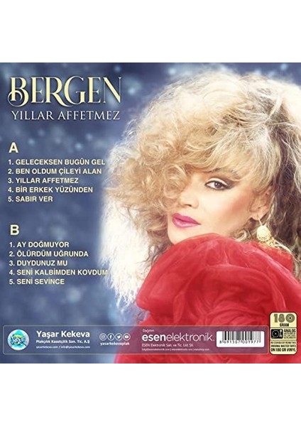 Şeyler Bergen Yıllar Affetmez Plak modelleri