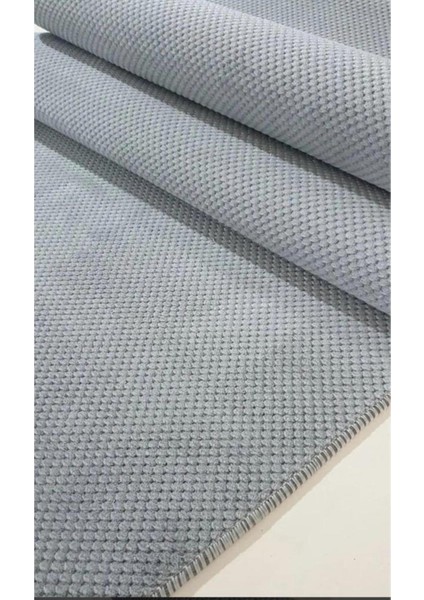 Gri Boncuk Soft Kaymaz Taban Halı Yolluk, Oda, Salon, Koridor, Mutfak Için Ideal