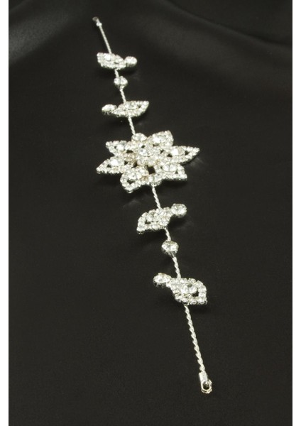 Çiçek Taşlı Saç Aksesuarı