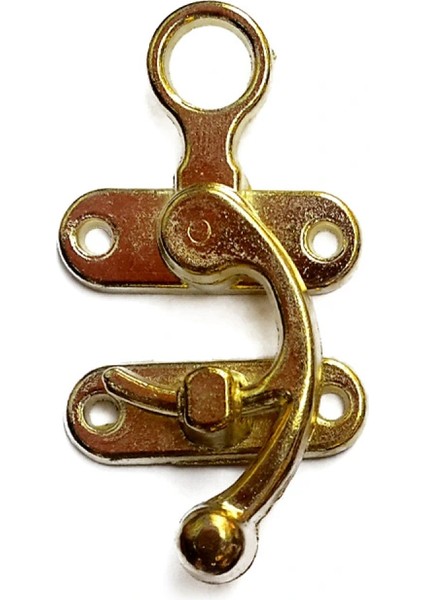 Kancalı Yay Gözü, Ahşap Kutu Klipsi - Büyük, Sarı, 100 Adet