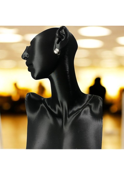 925 Ayar Gümüş Parlak Şanslı Yonca Van Cleef Küpe modelleri