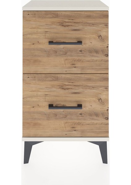 Arges Komodin Tek Raflı 2 Çekmeceli 44X30X80 Aytaşı-Çam fiyatları