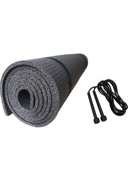 Yoga Matı - Pilates Minderi ve Atlama Ipi 2 Li Set - Starter 5mm Kalınlık 140 x 50 cm - Ultra Hafif