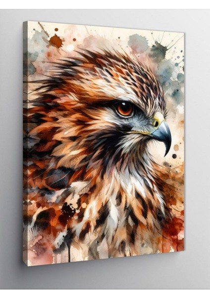 Kanvas Tablo Detaylı Şahin Portre 100 x 140 CNVSDKEY-126044-100-140