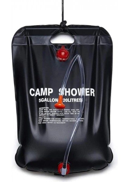 20 Litre Solar Isıtıcılı Kamp Duş Torbası