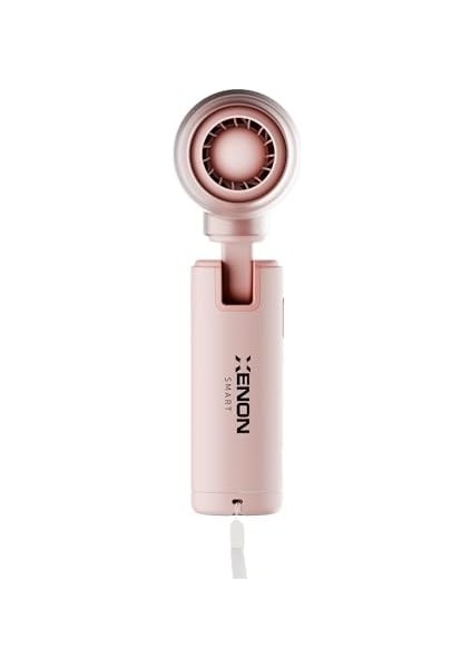 Smart Taşınabilir Mini Turbo El Seyahat Için USB Type-C Şarj Edilebilir Ultra Sessiz 5 Hız Kademeli 14000 Rpm Ayarlanabilir Başlıklı Soğutucu Fan (Pembe) X6101 fiyatları